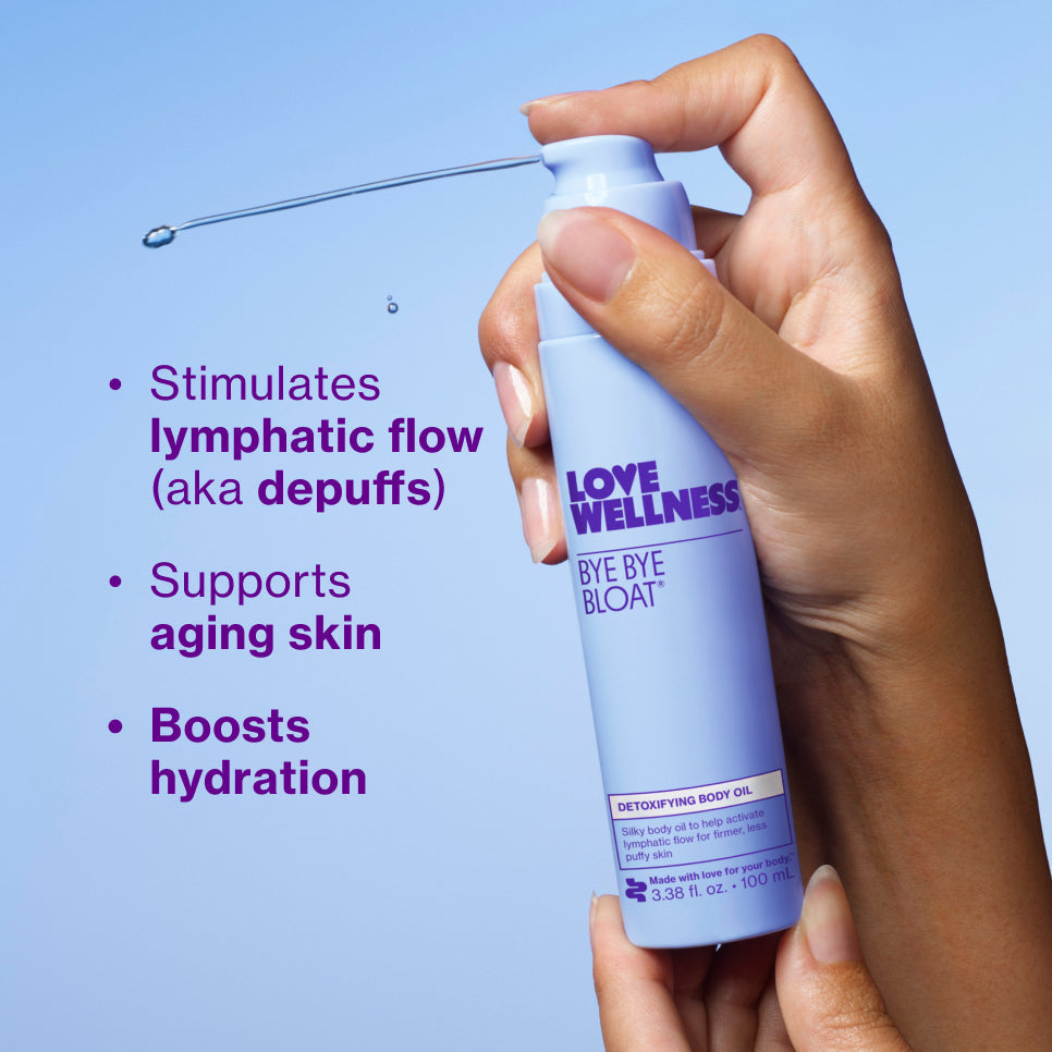 Bye Bye Bloat Detoxifying Body Oil J3 lI UH