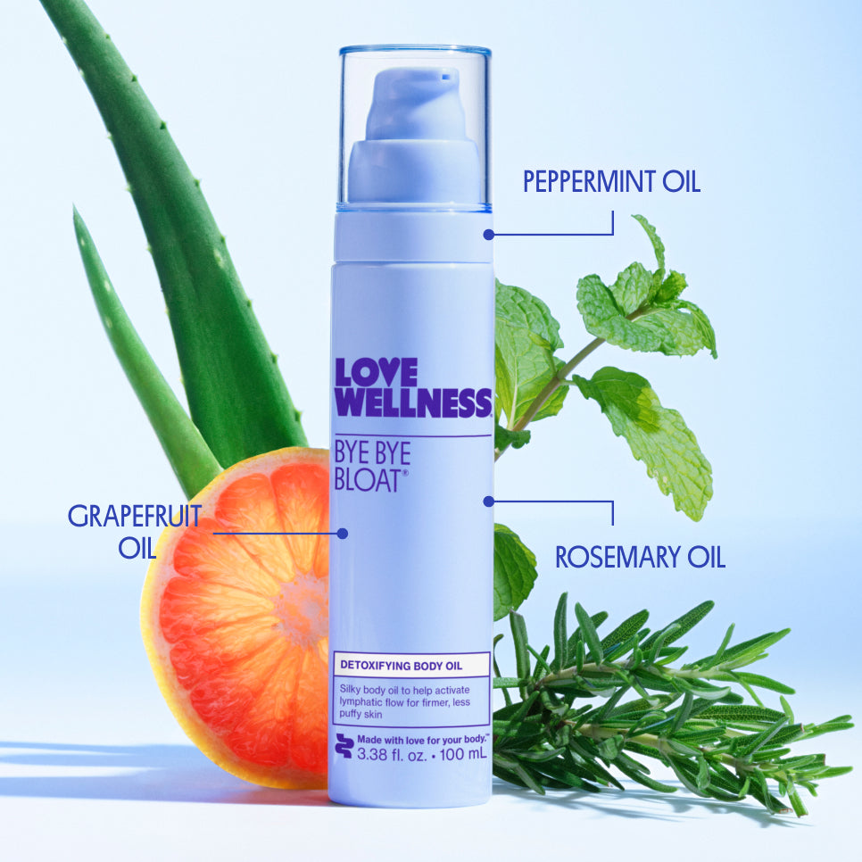 Bye Bye Bloat Detoxifying Body Oil J3 lI UH