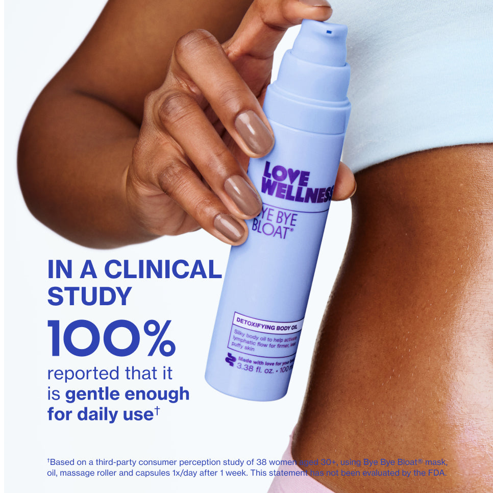 Bye Bye Bloat Detoxifying Body Oil J3 lI UH
