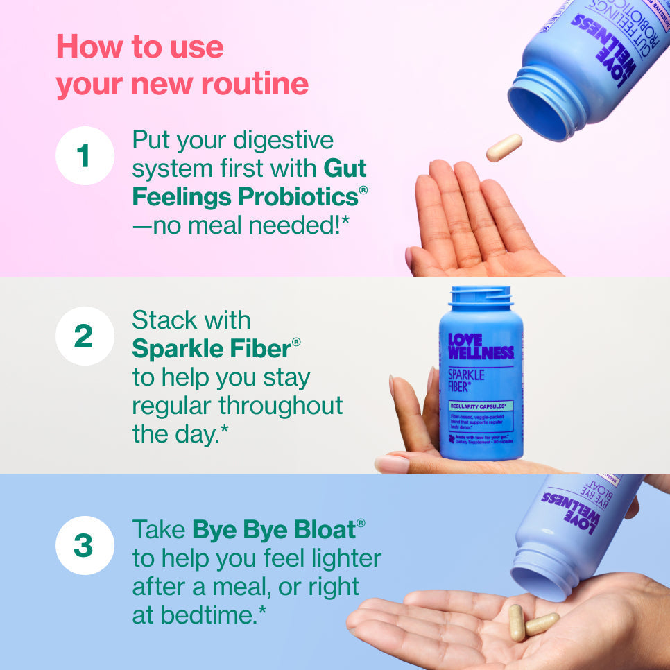 Get Started: Gut Health* Routine Q6 3g uZ