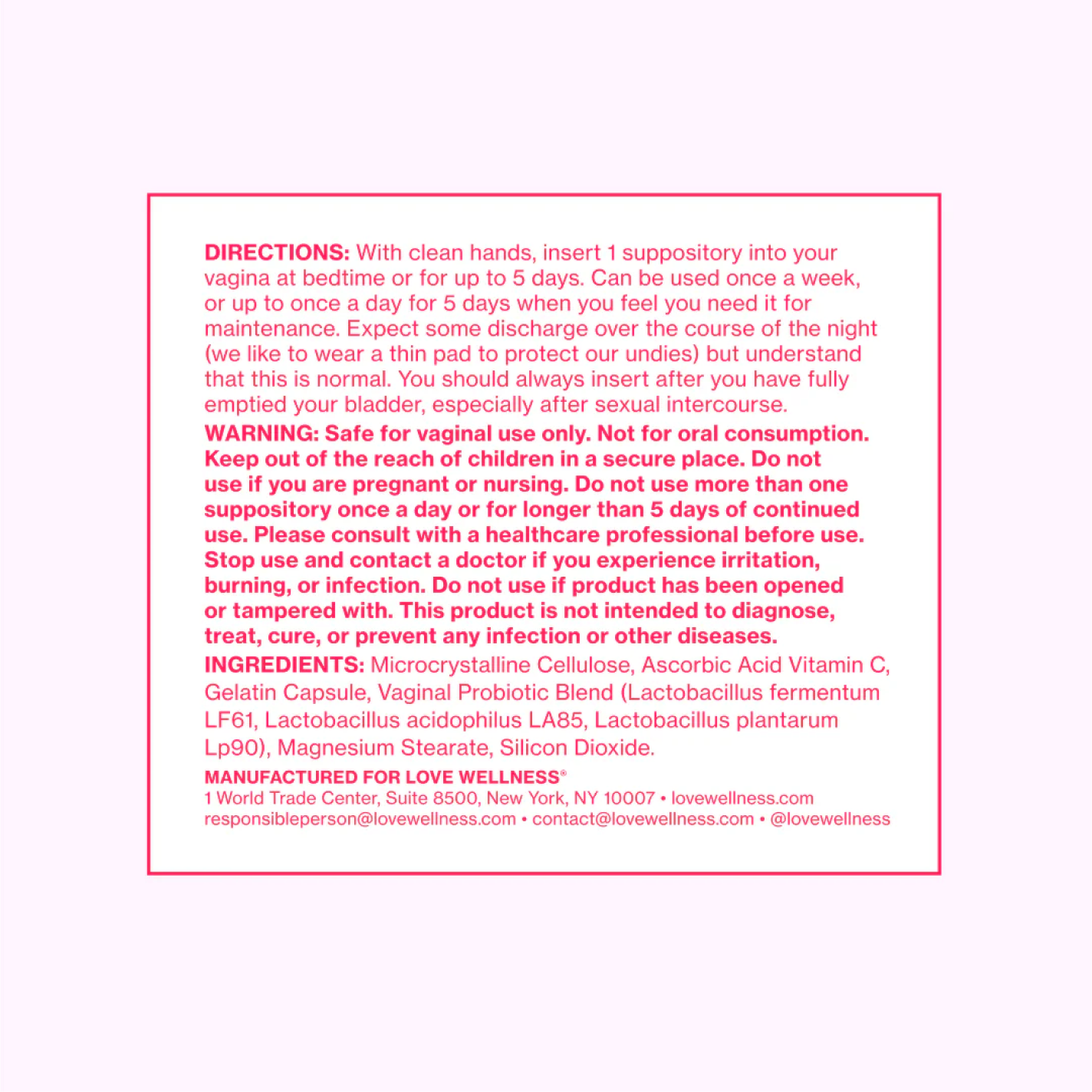Flora Power Vaginal Probiotic Suppositories T7 6t wI