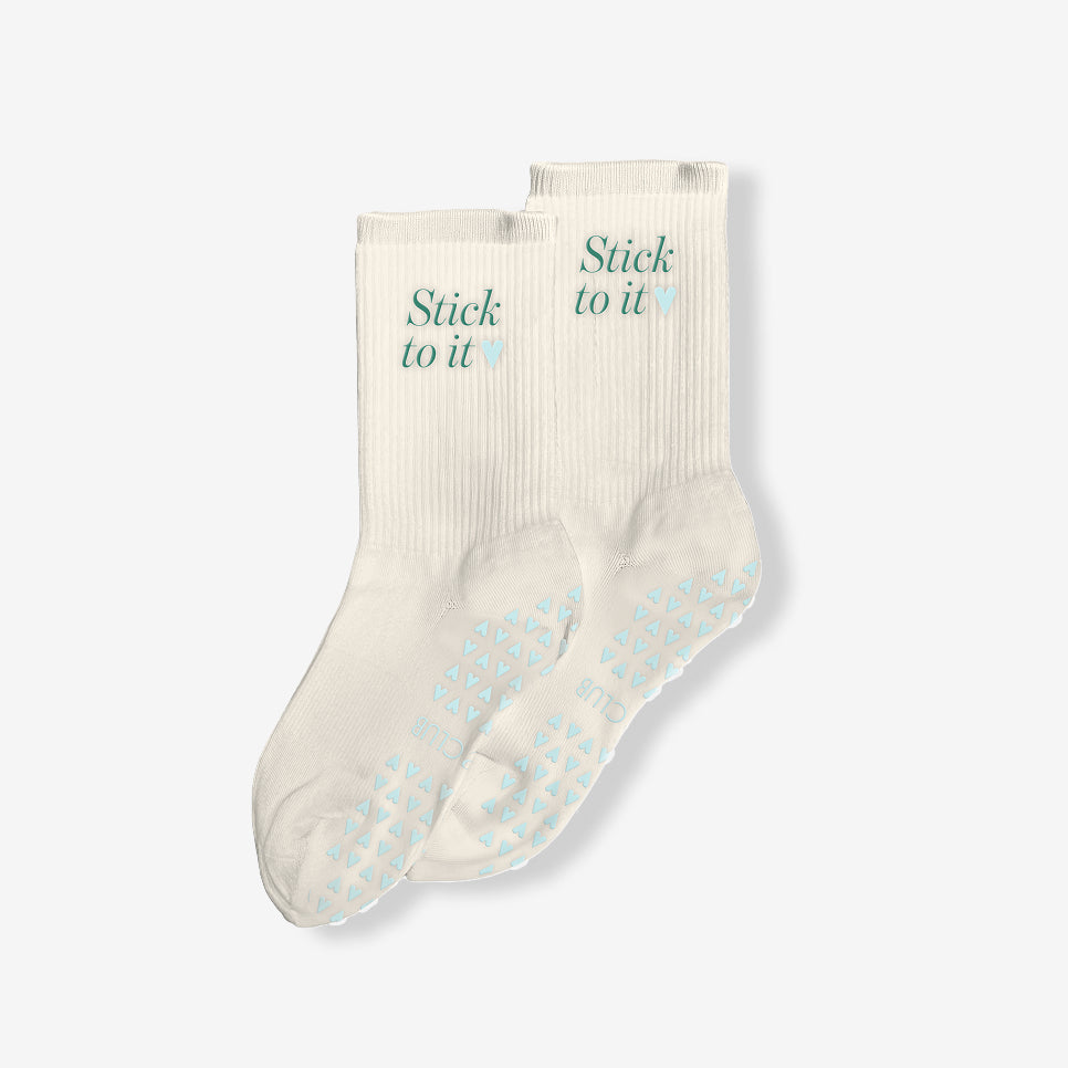 "Stick to it" Pilates Socks N8 8O 1n